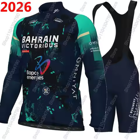 Bahrain Victorious 2026 France Tour Cycling Jersey Set Men Bicycle Clothing Road Bike Shirts Suit Bi