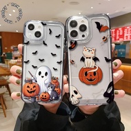 CASE CASING CLEAR AIR BAG HALOWEEN COMPATIBLE FOR VIVO Y71 Y75 Y81 Y83 Y91 Y91C Y93 Y95 Y100 V5 V5S 