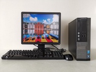 คอมพิวเตอร์มือสองครบชุด Dell Optiplex 3020 SFF CPU Core i3 Gen 4 พร้อมจอ 17  นิ้ว ใช้เรียนออนไลน์ งานออฟฟิตทั่วไป ฮาร์ดดิสก์ SSD 120 GB