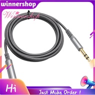 For Amplifier Compatible 1/4 Inch to 6.35mm Audio Cable 1/4 Male to 6.35mm Female Stereo Adapter Cor