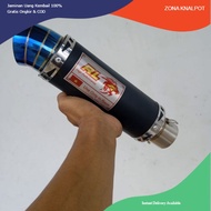 RL Red universal motorcycle Exhaust canisterLEO