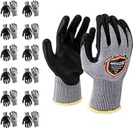 Defender Safety DEXGUARD™ ANSI A4 Cut Resistant Work Gloves, Level 4 Abrasion, Nitrile Coating, Made from recycled bottles