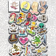 Hyppe Aesthetic Skate Sticker || Cartoon Character Skateboard Stickers