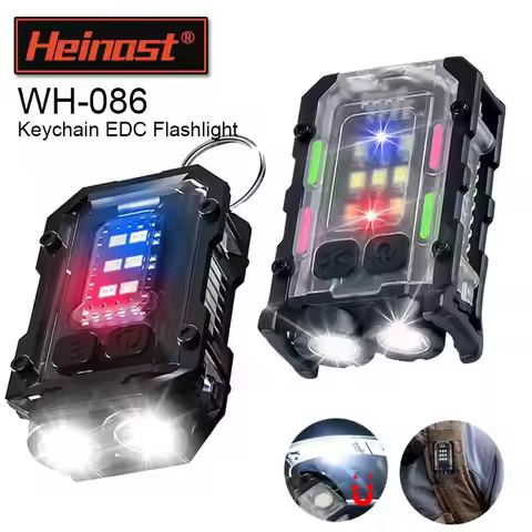 EDC Tactical Flashlight Portable Mini LED Light Outdoor Camping Hiking Tools USB Rechargeable Runnin