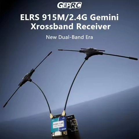 GEPRC ELRS RX 915Mhz 2.4Ghz Dual-band Gemini Xrossband ExpressLRS ELRS TCXO Receiver for FPV Drone R