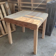 โต๊ะไม้จากไม้พาเลทชนาด สูง75x88x88 cm.