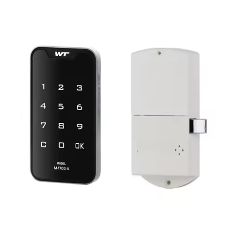 Touch Keypad Electric Password Cabinet Drawer Automatic Motor Lock For Gym Hotel Swimming Pool Used