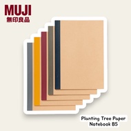 [Official] MUJI B5 Planting Tree Paper Notebook 5pcs/Set 6mm Ruled Bleed-Proof (Buku Nota B5 Kertas 