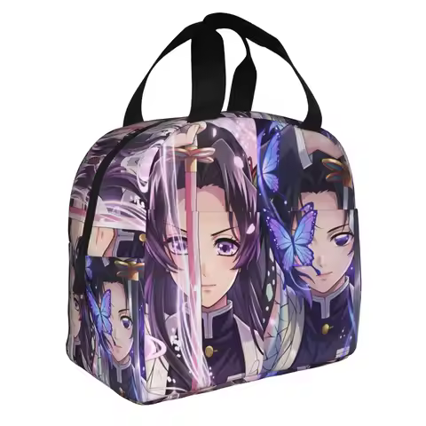 Kanae Kocho Demon Slayer Shinobu Kocho Portable Lunch Boxes Leakproof Kanao Tsuyuri Cooler Thermal F