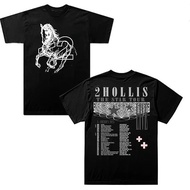 2hollis Tour Star T-Shirt Unisex V-Neck Short-Sleeved Casual Fashion