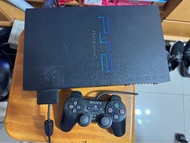 PlayStation PS2 主機連2個正版手掣+1個街機掣+大量game