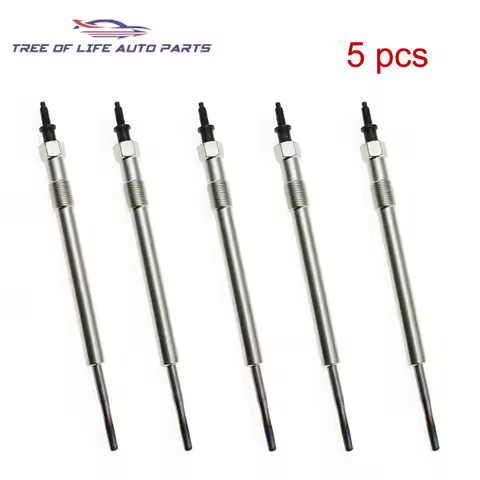 5PCS Engine Glow Plugs 4.4V For Ford Ranger T6 Mazda BT50 2.2L For Land Rover PEUGEOT BK3Q-6M090-AB