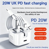 20W PD Fast Charger USB C Adapter & Cable for iPhone 15-11 Pro Max Samsung VIVO OPPO HUAWEI  | Type 