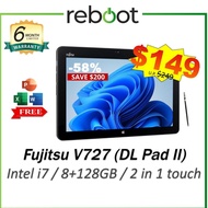 Fujitsu V727 Tablet | Intel i5 & Intel i7 | Fujitsu Tablet | 2 in 1 Laptop + Tablet | Touchscreen MS