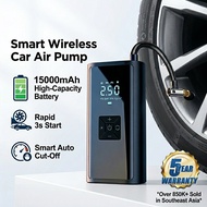 READY STOCK🔥 15000mAh 150PSI Turbo Car Air Pump Portable Digital Display Inflator Powerbank Pam Angi