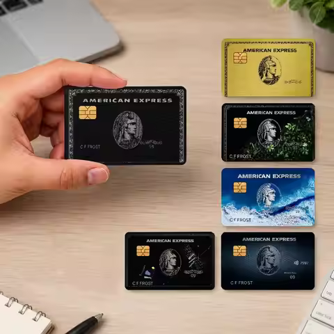American Express Centurion 4 Pcs! Waterproof stickers card for credit cards, debit cards, and transi