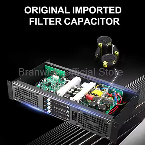 2/4 Channel Digital Amp 1000W Sound Amplifiers112dB SNR HiFi Amplifiers 2 Radiators Amps for Home Th