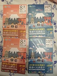 Joytel 日本10天無限上網卡