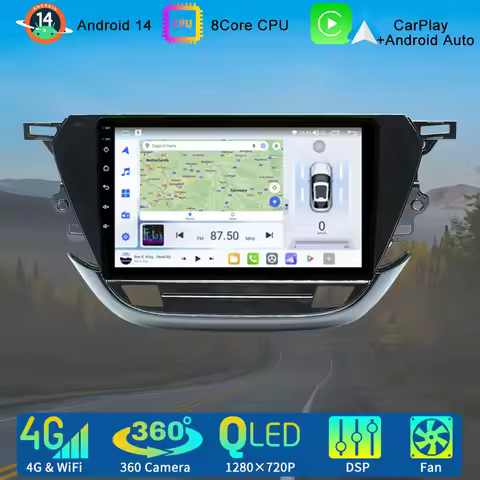 9" Android 14 Car Radio Multimedia Player For Opel Corsa F 2019-2024 GPS WIFI Navigation Auto Stereo