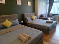 Apartemen 70 m² dengan 2 kamar tidur dan 2 kamar mandi pribadi di Bukit Bintang (Fahrenheit 88 Suite