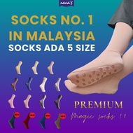 [ANTI-SLIP 1.0] 🔥Premium Socks Anti Slip Anti Lost Anti Lorot Cacas MUSLIMAH Socks Umrah, Nikah,  Ha
