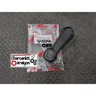 S.PRY Hand Crank Mirror Black + Lock Clip SUZUKI TOYOTA HINO SJ413 CARIBIEN RN25 MEGA FB KM777 Each 
