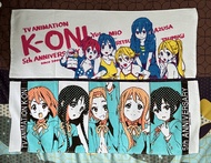 ｛全新未拆｝K-ON！輕音部 5週年一番賞 E賞長毛巾 (泳裝+制服，兩款合售)
