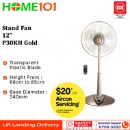 KDK Living Fan 30cm w/Remote Control and Filter P30KH