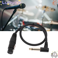 LUOYAO1 3Pin XLR Female To 6.35mm Male Mono Cable, Flexible 0.5m/1.6ft Balanced XLR Female to 1/4in 