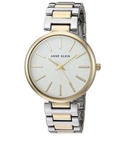 Anne Klein Bracelet Two-Toned Dress Watch | Silver and Yellow Gold Tone