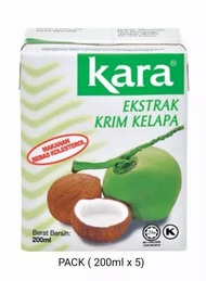 BORONG - SANTAN KARA - EKSTRAK KRIM KELAPA (200ml x 3) / ( 200ml x 5 )/ (200ml x 30 Carton)