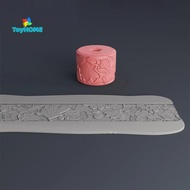 GPHA> Clay Stamp Roller Geometric Flower Patterns Relief Rolling Tool Ceramic Clay Texture Wheel Cla
