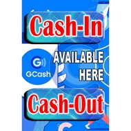 Gcash CASH IN CASH OUT Business Tarpaulin