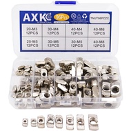 T-Nut Kit for Aluminum Profiles (2020/3030/4040) - 96PCS Industrial Strength Hammer Head Sliding T N