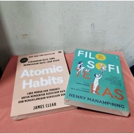 2-BOOK BUNDLING PACKAGE, ATOMIC HABIT & TERRACE PHILOSOPHY,