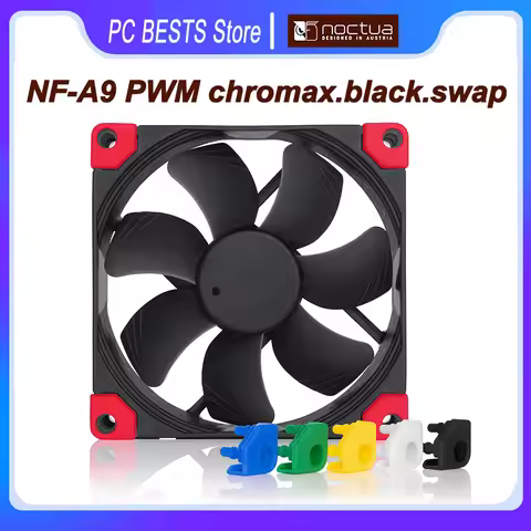 Noctua NF-A9 PWM chromax.black swap Case Fan 12V 4PIN Intelligent Temperature Control Quiet High Qua