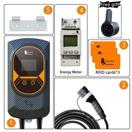 Feyree DLB EV Charger 7.6kW/11kW/22kW (App+RFID) Free Testing @VEO Cyberjaya, Type2 Home AC Charger 