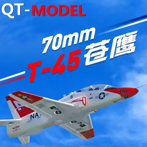 QT MODEL T45 Goshawk 70mm Duct Carrier Based Trainer Simulation Model V3 Duct Machine RC Aircraft Fo