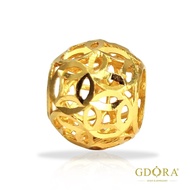 GDORA Gold Charm '' Openwork Coin '' Dangle 916
