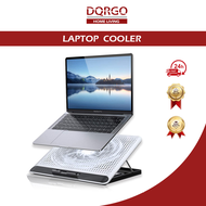 DQRGO Laptop Cooler Adjustable Foldable Laptop Stand with Radiator Fan Silent Mute Gaming Laptop Cooler Suitable for 10-17 Inch Notebook Cooler Pads