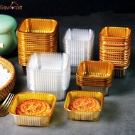 100PCS Mid-Autumn Festival Square Moon Cake Trays Mooncake Package Box Container Holder Food Storage Salver