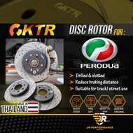 KTR Performance Disc Rotor Drilled Slotted Rotor Disc Myvi Ativa Alza Axia Bezza Brake