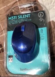 M331羅技靜音滑鼠特賣藍色