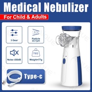 Nebulizer for Asthma Portable Rechargeable Inhaler Ultrasonic Spray Nebulizer for Baby and Adults