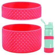 Aquaflask Accessories--2PCS 12-40oz- Protective -Diamond---- Silicone Boot Sleeve with Circle Silicone Ring, Aquaflask Accessories 12-40oz Aquaflask Rubber Cover Diamond Silicone Boot Non-Slip Silicone Protector for Tumbler
