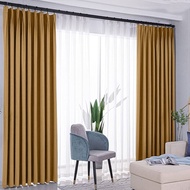 Iris Curtain Mix (290CM-300CM) Semi Blackout made Curtain Type (HOOK/RING) Plain Curtain House Windo