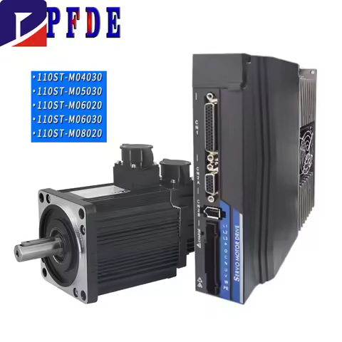 110ST-M06030 AC 220V 110st Servo Motor and KS300 Driver Kit Optical Encoder with 485 Communication S
