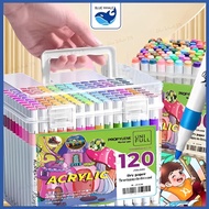 Acrylic Marker Pen Box 60/100/120 Waterproof Acrylic Colors - arcylic, watercolor markers