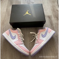 e5KQ ✙Fashion Women Shoes Nike Shoes Nike Air Jordan 1 Pink Shoes Low Tops Aj 1 Sneakers Classic Bas