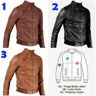 jaket kulit sintetis, jaket kulit pria , jaket kulit asli garut